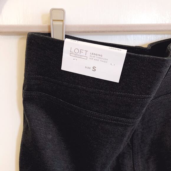 LOFT Charcoal Gray Ponte Leggings - Picture 11 of 14